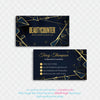 Black Gold Luxury Beautycounter Business Card, Personalized Beautycounter Business Cards BC31