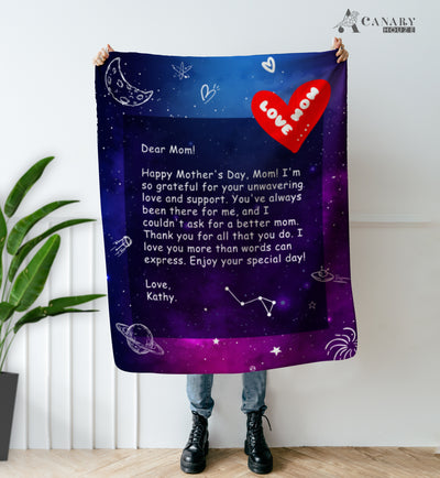 Letter For Mom, Mother Day Blanket Gift, Personalized Blanket - Gift For Mother Day BL02