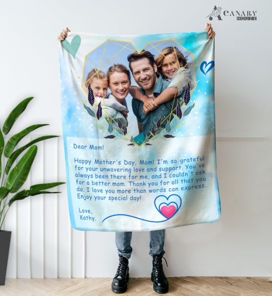 Personalized Blanket, Mother Day Blanket Gift - Gift For Mother Day BL05