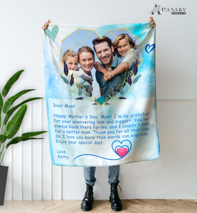 Personalized Blanket, Mother Day Blanket Gift - Gift For Mother Day BL05