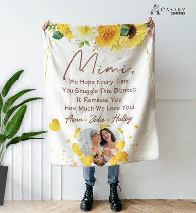 Personalized Blanket, Gift For Mimi, Mother Day Blanket Gift - Gift For Mother Day BL07