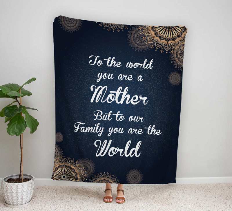 Best Mom Gift, Love Grandma Blankets Gift, Mother Gift Blanket, Gift F