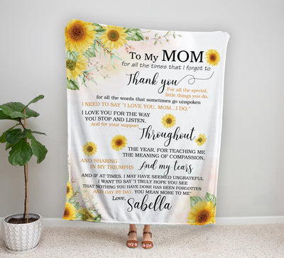 Personalized Blanket, Gift For Mom, Mother Day Blanket Gift - Gift For Mother Day BL25