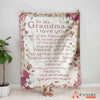 Blanket Gift For Mom, Mother's Day Gift, Love My Best Mom, Classic Flower BL120