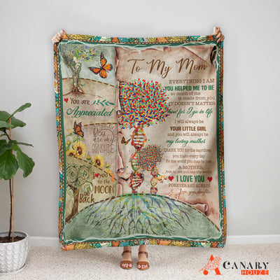 Blanket Gift For Mom, Mother's Day Gift, Love My Best Mom, Our DNA BL134
