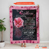 Custom Name Blanket Gift, Mother's Day Gifts, Love My Mom, Love Pink Peony BL138