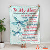 Blanket Gift For Mom, Mother's Day Gift, Love My Mom, Dragonfly In The Sky BL159