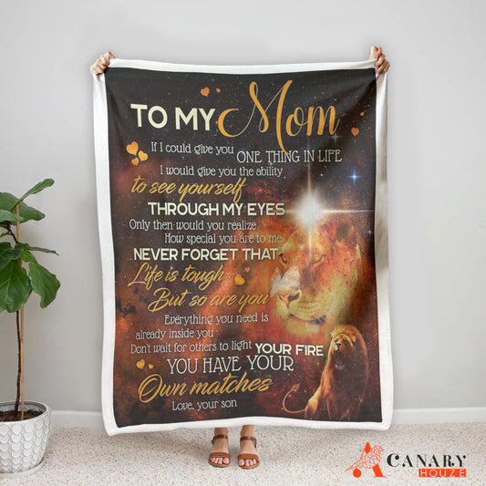 Show your love with this amazing Blanket With Lion Family Template! It's the perfect Mother's Day Gift, made with luxurious fabric and a unique design that's sure to make Mom smile. The Best Blanket For Mom, it's soft, warm, and sure to keep her cozy.