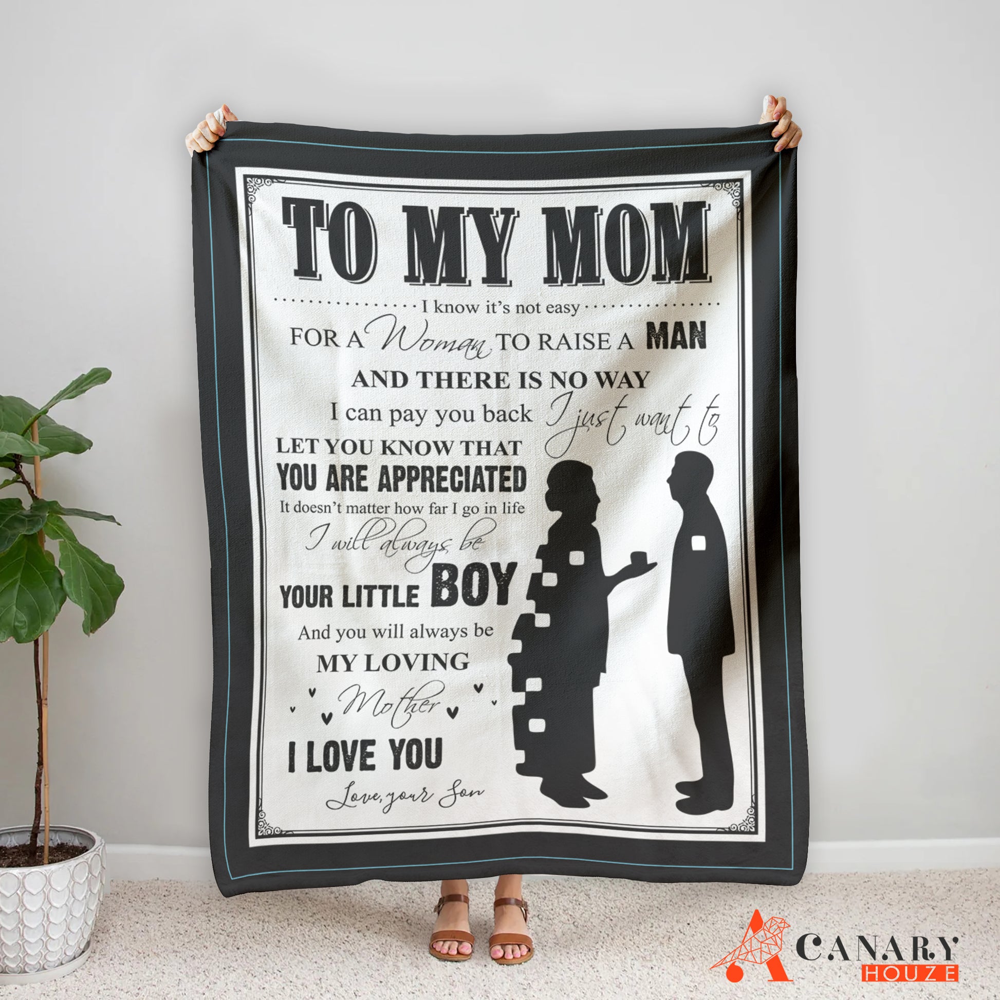 Crafted from premium cotton, this Blanket From Son offers a classic style and durability, making it perfect for a Mother's Day gift. Its special design ensures a luxurious feel and ensures warmth and comfort. Ideal for winter and summer.