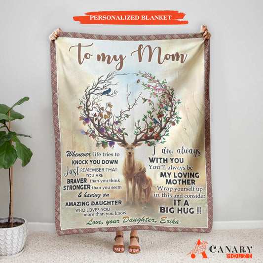 This Blanket With Deer And Bird is the perfect Mother's Day gift to show your appreciation. Crafted with cozy fabric and featuring an elegant deer and bird design, it's the best way to show your mom how much you care. A great addition to any room in the house.