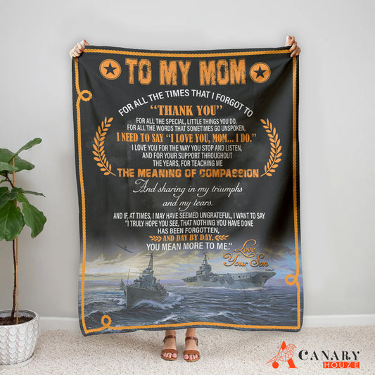 Blanket Big Boat On The Sea, Mother's Day Gift, Best Blanket For Mom BL176