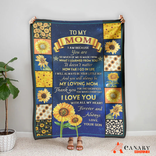 The Blanket Sunflower Lover is the perfect Mother's Day gift for the special mom in your life. Crafted with the finest materials, it features an elegant custom sunflower pattern, perfect for showcasing mom's extraordinary style. Soft and comfortable, Mom will enjoy cozy moments with a warmth and sophistication that lasts.