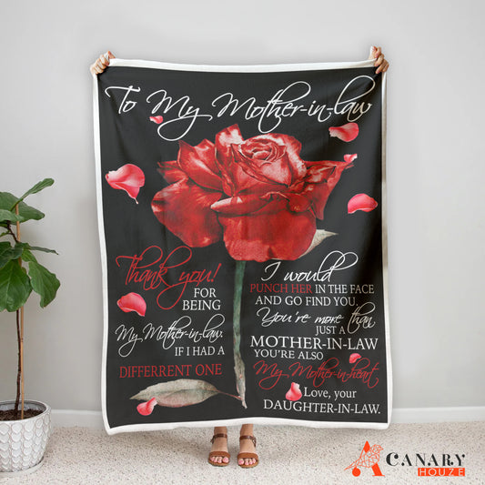 This Blanket Big Rose is an ideal gift for any special occasion, such as Mother's Day or a Mother-in-law gift. Crafted from soft, comfortable material it is the perfect personalized gift for Mom, providing both warmth and style. Ideal for any modern home.