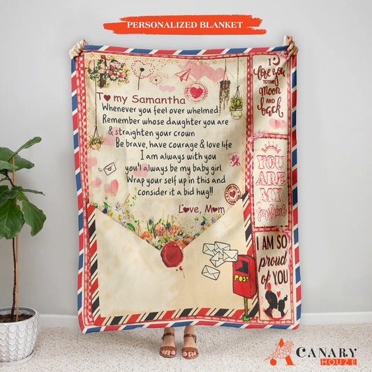This Blanket Gift Love Letter Design is a perfect Mother's Day gift. It's made of high quality materials, giving it a cozy and comfortable feel. The beautiful design will make any Mom feel appreciated and special. Give the gift of comfort this holiday season.