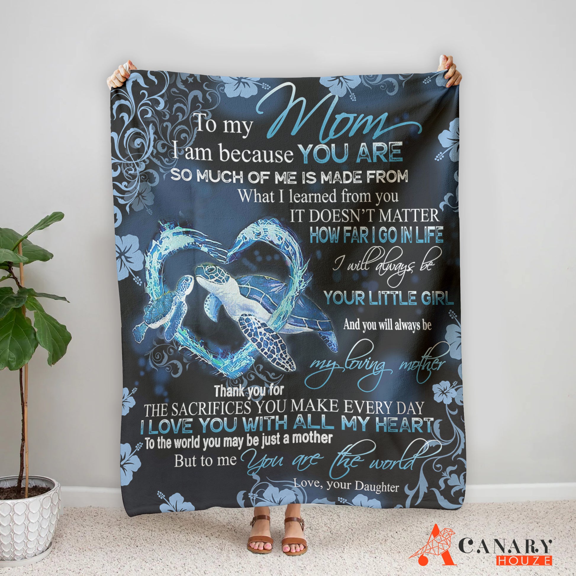 Our Blanket Sparkling Turtle Family is the perfect Mother's Day gift for any mom. This cozy, luxurious blanket is made with high-quality material and features a stunning, sparkling turtle design. This unique blanket will make Mom feel extra special and loved this Mother's Day.