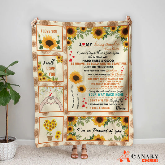Lovely Blanket, Sunflower Lover Gift, Classic Color, Gift For Your Mother BL30