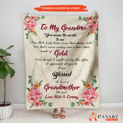 Personalized Blanket, Custom Blankets For Mom, Mother's Day Gifts BL31