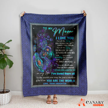 Letter By Heart Blanket, Best Blankets For Mom, Mother's Day Gifts BL32