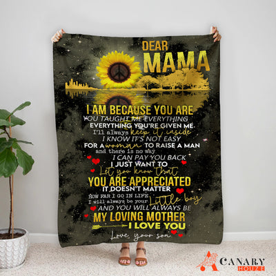 Sunflower Lover Blanket, Gift For Mom, Mother's Day Gift, Love Mom Gift BL42