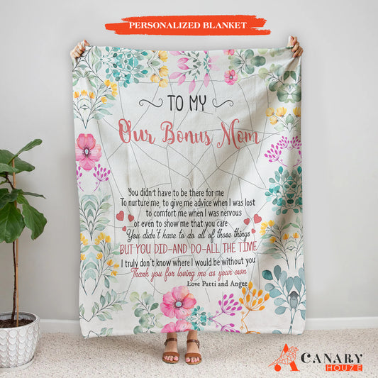 Personalized Love Mom Blanket, Custom Blankets For Best Mom, Mother's Day Gifts BL45
