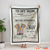 Mom And Child, Love My Mother Blanket, Love Letter Blanket, Blanket Mother's Day BL54