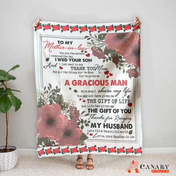 My Best Mother-In-Law, Blanket Gift For Mother-In-Law, Mother's Day Gift BL59
