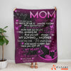 Best Mother Blanket Gift, Purple Butterfly, Galaxy Style, Mother's Day Gift BL77