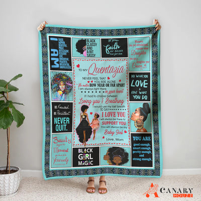 Mother Blanket Gift, Black Girl Magic Blanket, Love Black Mom Gift, Mother's Day Gift BL78