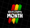 Black History Month Png, Black Liberation Png, Three Color Brush Png, Png Printable, Digital File