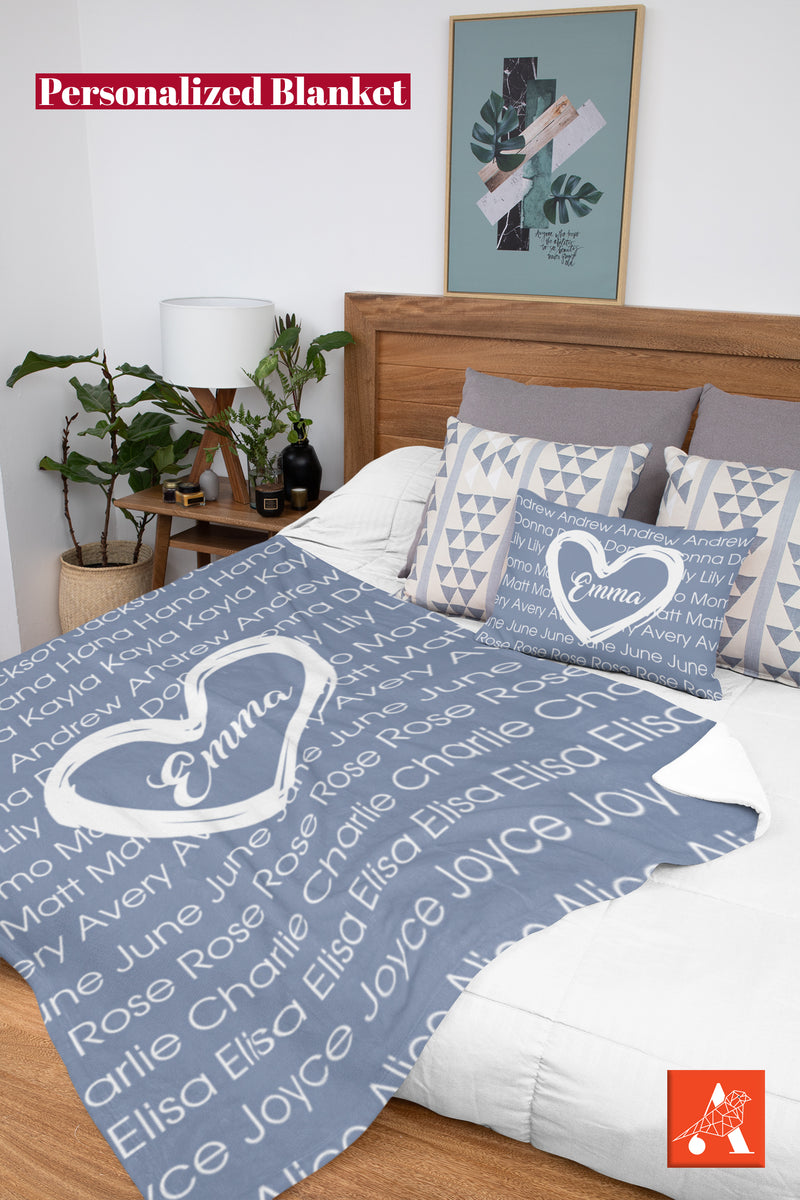 Personalised discount name blankets