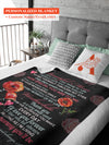 Roses Template Blanket, Personalized Blanket Gift, Love Mom, Mother's Day Gift BL101