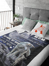 Blanket Gift For Mom, Mother's Day Gift, Love My Best Mom, Wolf Under Moon BL118