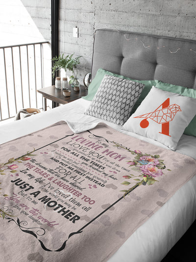 Blanket Gift For Mom, Mother's Day Gift, Love My Best Mom, Love From Heart BL124