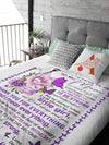 Blanket Gift For Mom, Mother's Day Gift, Love My Best Mom, Butterfly And Flower BL133