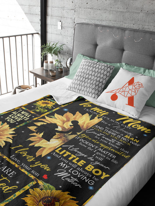 This Mother's Day, show Mom you care with our Blanket Sunflower Lover Template. This cozy blanket is perfect for lounging, making it the perfect gift for Mom. With its vibrant colors and easy-care materials, it's sure to be the best blanket for Mom.