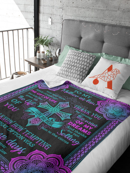 This Blanket Mandala Pattern is the ideal gift for the special woman in your life. Crafted from high-quality fabric, this blanket is soft and durable, providing warmth and coziness all year round. Great for Mother's Day, birthdays, or any other occasion.