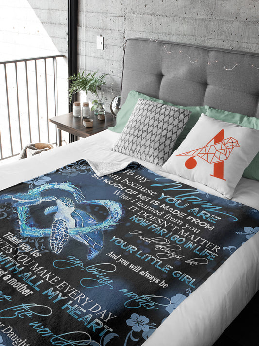 Our Blanket Sparkling Turtle Family is the perfect Mother's Day gift for any mom. This cozy, luxurious blanket is made with high-quality material and features a stunning, sparkling turtle design. This unique blanket will make Mom feel extra special and loved this Mother's Day.
