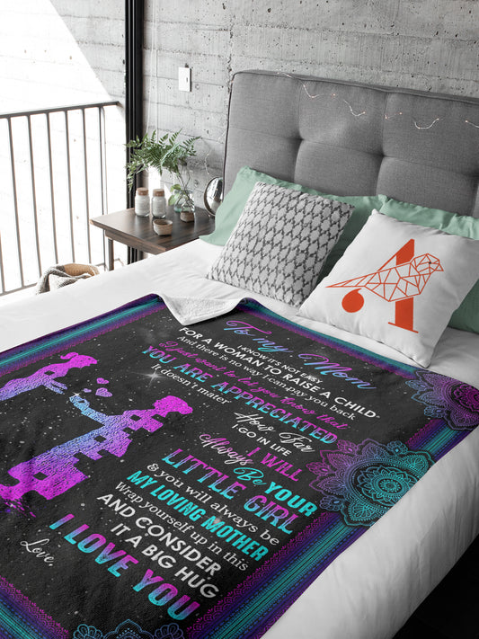 This Blanket Galaxy Template is the perfect Mother's Day gift for Mom from her daughter. Its bright and cheerful design expresses your love and appreciation for Mom in an attractive and durable way. Made from a high-quality material, this blanket will last for years to come.