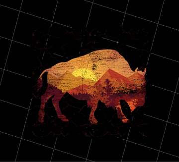 Buffalo Wild Sunset Png, Buffalo Color Png, Buffalo With Herd Png, Png Printable, Digital File