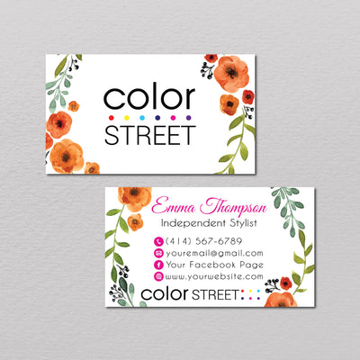 Color Street Business Card, Color Street Application Cards CL73