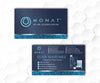 Blue Glitter Monat Business Card, Personalized Monat Business Cards MN101