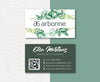 Green Tone Style Personalized Arbonne Business Cards, QR Code Arbonne Card AB106