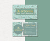 Vintage Green Arbonne Card Custom, Personalized Arbonne Business Cards AB108