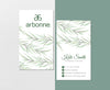 Bamboo Leaves Arbonne Card Custom, Personalized Arbonne Business Cards AB118