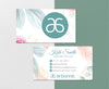 Pastel Leaves Arbonne Card Custom, Personalized Arbonne Business Cards AB119