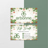 Watercolor Christmas Arbonne Business Card, Personalized Arbonne Business Cards AB144