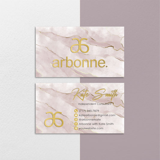 Mable Brown Arbonne Business Card, Personalized Arbonne Business Cards AB153