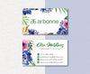 Personalized Arbonne Business Cards, Purple Flower Arbonne Card Custom AB28