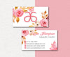 Arbonne Card Custom, Red Flower Personalized Arbonne Business Cards AB35