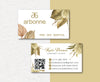 Dry Leaves Personalized Arbonne Business Cards, QR Code Arbonne Card AB42